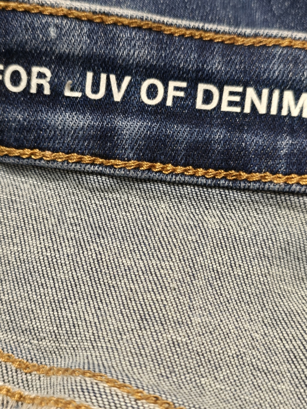 For Luv Of Denim Distressed Dark Wash Denim Cut Off Shorts - Picture 2 of 6